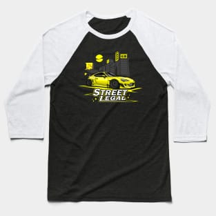 Street Legal - Subie Gang BRZ (Yellow) Baseball T-Shirt